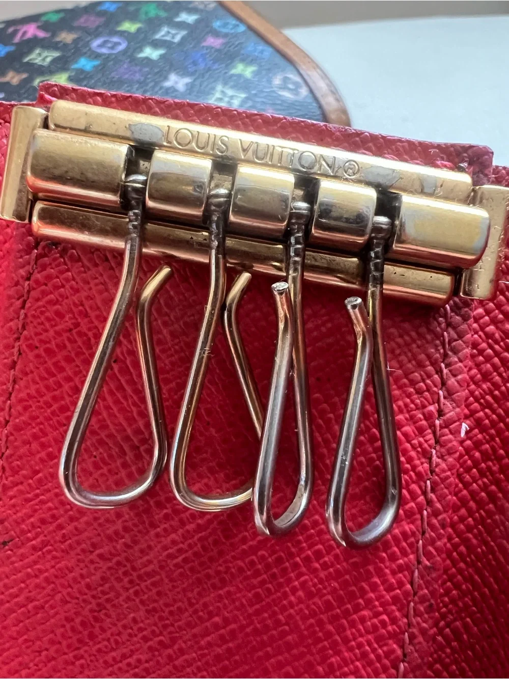 Louis Vuitton Mulicolor set wallet and keys holder